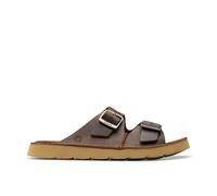 Clarks Solsbury Strap Beeswax Leather Flat Sandals,sliders In Brown Brown