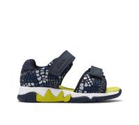 Clarks Spiney Roar Toddler Blue Combination Flat Sandals, Two Part Sandals | Size: 4-Wide Fit Clarks Blue 4-Wide Fit