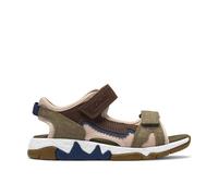 Clarks Spiney Spirit Kid Beige Combination Flat Sandals, Two Part Sandals | Size: 9.5-Wide Fit Clarks Beige 9.5-Wide Fit