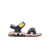 Clarks Spiney Step Kid Navy Flat Sandals, Riptape in Blue | Size: 7.5-Wide Fit Clarks Blue 7.5-Wide Fit