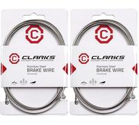 Clarks Stainless Steel Brake Wire - 2100mm Universal Steel Brake Cable for Front and Rear Brakes for Mountain Bikes (MTB) (Pack of 2)