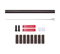 Clarks Stainless Steel Gear Cable Kit - Black Universal Gear Wires with Standard Outer Casing for Mountain Bikes (MTB), Hybrid & Road Bikes