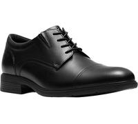Clarks Premium Men's Steadwell Cap, Black Leather, 9 UK