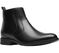Clarks Steadwell Men's Zip Ankle Boots, black leather, 9.5 UK