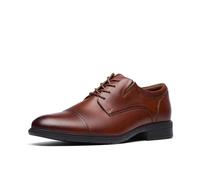 Clarks Steadwell Oxford Men's Cap, Dark Tan Leather, 42 EU Weit