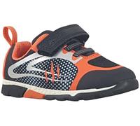 Clarks Steggy2 Fly T Boys Trainer Black Orange G-Wide 4.5 Child