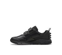 Clarks Steggy2 Pace K Childrens Black Leather, 9