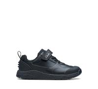 Clarks SteggyStride K Childrens Black Leather, 10