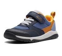 Clarks Steggystride K Sneaker, Navy Combi, 10 UK Child