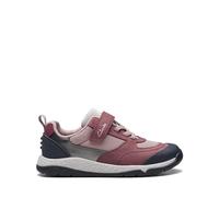 CLARKS SteggyStrideK. Sneaker, Berry Leather, 13.5 UK Child