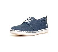 Clarks Step Glow Womens Denim Lace Up Canvas - Size 3 UK - Blue