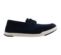 Clarks Men's Step Isle Base Low-Top Sneakers, Blue (Navy Canvas Navy Canvas), 8 UK