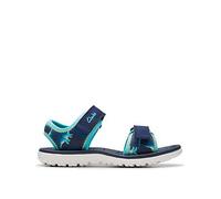 Clarks Boys Surfing Tide K Sandal, Navy, 8.5 UK Child