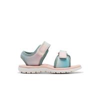 Clarks Surfing Tide Toddler Pastel Riptape, Flat Sandals in Pink | Size: 6-Standard Fit Clarks Pink 6-Standard Fit