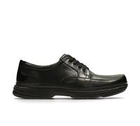Clarks Swift Mile Mens Casual Lace-Up Shoes 9.5 Black Leather