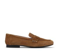 Clarks Womens Tamna Strap Black Suede Loafers,Slip Ons