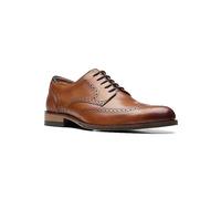 Clarks Tan Leather CraftArlo Limit Shoes Natural