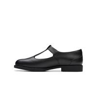 Clarks Tapa Hope Y. Childrens Black Leather, 6