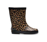 Clarks Tarri Run 2 Toddler Leopard Print Wellies in Brown | Size: 9-Wide Fit Clarks Brown 9-Wide Fit