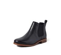 Clarks Women's Taylor Shine Chelsea Boots, Black Black Leather, 7 UK
