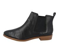Clarks Women's Taylor Shine Chelsea Boots, Black Black Leather, 7.5 UK
