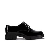 Clarks Teala Lace Leather Shoes in Black Patent Standard Fit Size 6