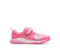 Clarks Tidal Shell Kid Pink Trainers, Riptape | Size: 13.5-Wide Fit Clarks Pink 13.5-Wide Fit