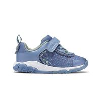 Clarks Tidal Wish Toddler Denim Combination Trainers, Riptape in Blue | Size: 6-Wide Fit Clarks Blue 6-Wide Fit