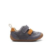 Clarks Tiny Fawn Toddler Leather Shoes in Grey Standard Fit Size 5