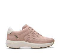 Clarks for woman. 26181465 Tivoli Walk leather trainers pink (41.5), 3 to 5 cm, Laces, Casual