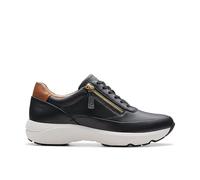 Clarks Tivoli Zip Womens Black Leather, 5.5