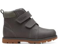 Clarks Toddler HEATH STRAP T Grey Leather Boots