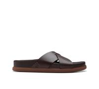 Clarks Men's Torford Cross Slide Sandal, Brown Leather, 12 UK