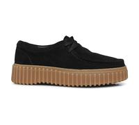 Clarks Torhill Bee Suede Women's Lace Up Shoes - Black - Size:UK 7.5