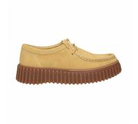 Clarks Torhill Bee Suede Women's Lace Up Shoes - Golden Tan - Size:UK 5.5