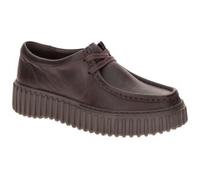 Clarks Torhill Bee Women's Lace-Up Shoes in Brown Smooth Leather