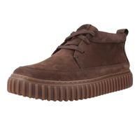 Clarks Torhill LaceHi Men's Trainers Brown Suede Leather, brown, 11 UK
