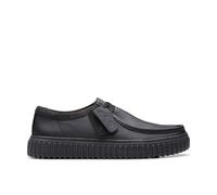 Clarks Torhill Lo Black Leather Lace Up,torhill Black