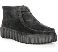 Clarks Torhill Moss Lace Up Womens Boots In Black Size UK 4 - 8