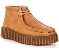 Clarks Torhill Moss Platform Lace Up Womens Trainer In Tan UK 4 - 8