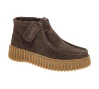 Women's Suede Boat Shoes Clarks Torhill Moss Marron 40