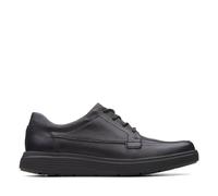 Clarks Men's Un Abode Ease Black Leather Derby Shoes, Lace Up | Size: 10.5/Wide Fit