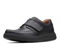 Clarks Un Abode Strap Mens Black Leather, 10