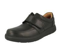 CLARKS Un Abode Strap Mens Unstructured Leather Wide G or H Fit RipTape Shoe