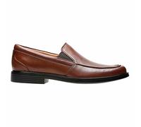 Clarks Mens Slip On Formal Shoes Un Aldric Slip - Dark Tan Leather - UK Size 9G - EU Size 43 - US Size 10M