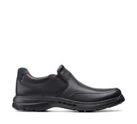 Clarks Un Brawley Step Leather Shoes in Black Wide Fit Size 10½