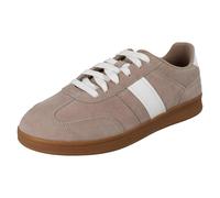 Clarks Seco Speed Taupe suede Womens trainers 8740-74D in a Plain Suede in Size 6