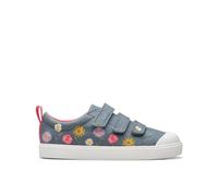 Clarks Unisex Kids City Vibe Sneaker, Blue Floral Txt, 8.5 UK
