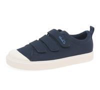 Clarks Unisex Kids City Vibe Sneaker, Navy Canvas, 1 UK