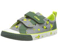 Clarks Unisex Kids Foxing Lo Sneaker, Grey Interest, 10.5 UK Wide